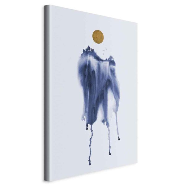 Tableau - Forest in Watercolors (1-part) - Blue Hue Landscape Abstraction