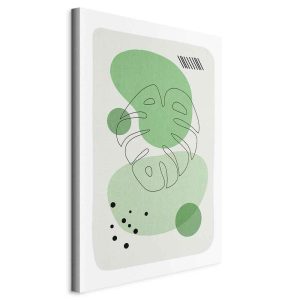 Tableau - Green Aesthetics of Monstera (1 Part) Vertical