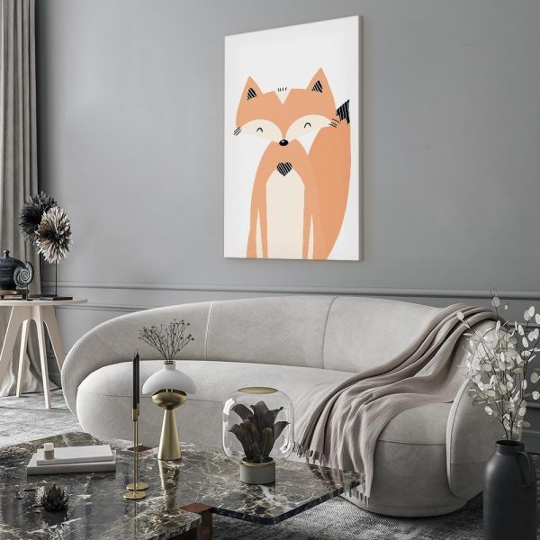 Tableau - Happy Fox (1 Part) Vertical