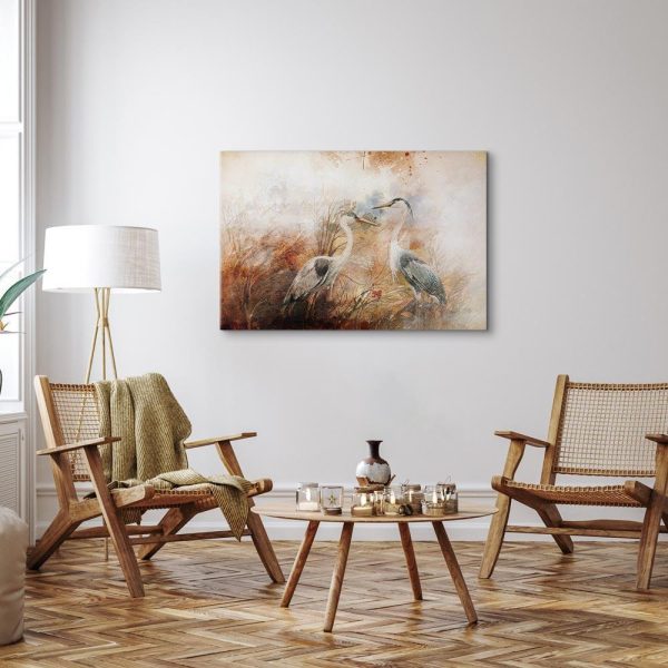 Tableau - Herons on the Hunt (1 Part) Wide