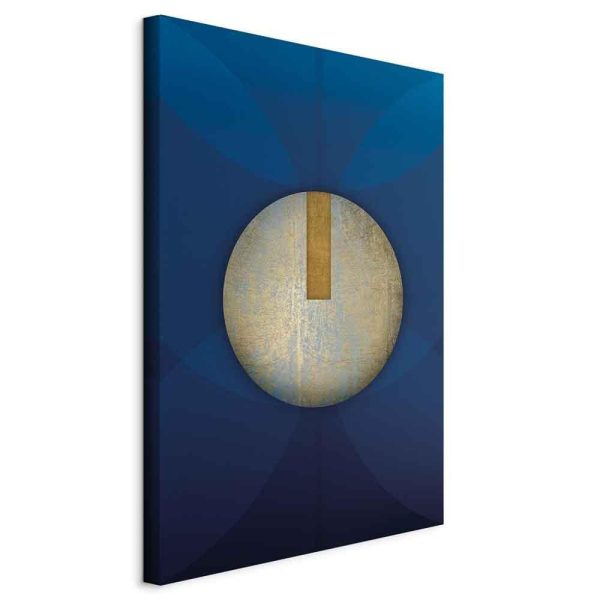 Tableau - In the Shadow of Classic Blue (1-part) - Golden Circle in Abstraction