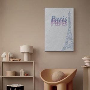 Tableau - Paris in Watercolours (1 Part) Vertical