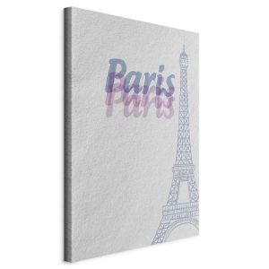 Tableau - Paris in Watercolours (1 Part) Vertical