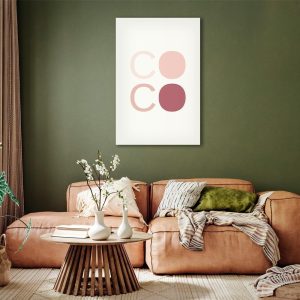 Tableau - Pink Coco (1 Part) Vertical