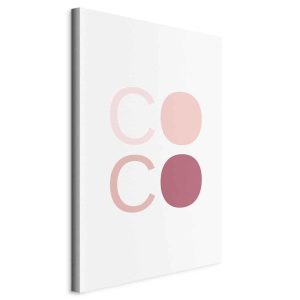 Tableau - Pink Coco (1 Part) Vertical