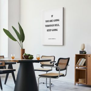 Tableau - Power of Words (1-part) - Winston Churchill's Motivational Quote