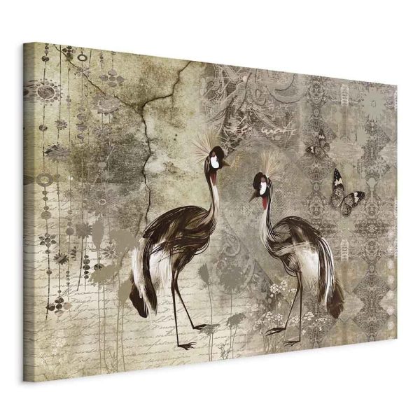 Tableau - Retro Cranes (1 Part) Wide