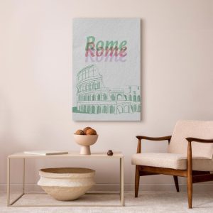Tableau - Rome in Watercolours (1 Part) Vertical