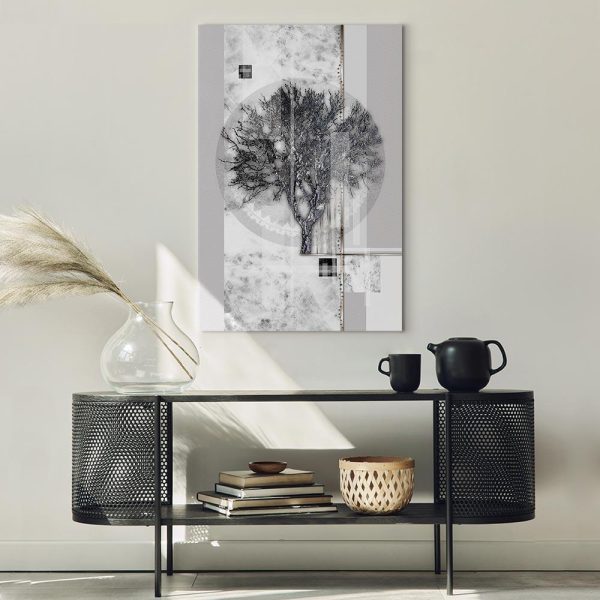 Tableau - Silver Tree (1 Part) Vertical