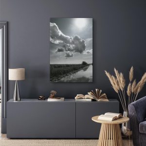 Tableau - Sun Over Clouds (1-part) - Sky Reflection in Water Field