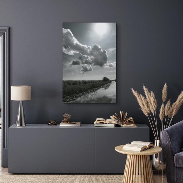 Tableau - Sun Over Clouds (1-part) - Sky Reflection in Water Field