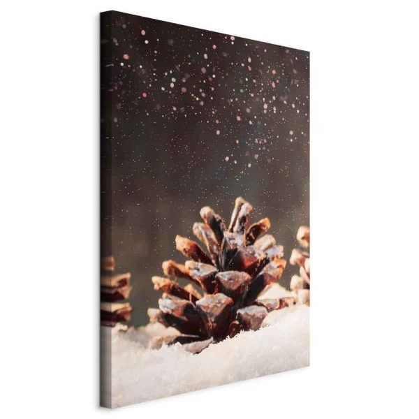 Tableau - Winter Pine Cone (1 Part) Vertical