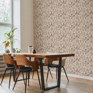 Tapisserie murale - Beige mushrooms and herbs