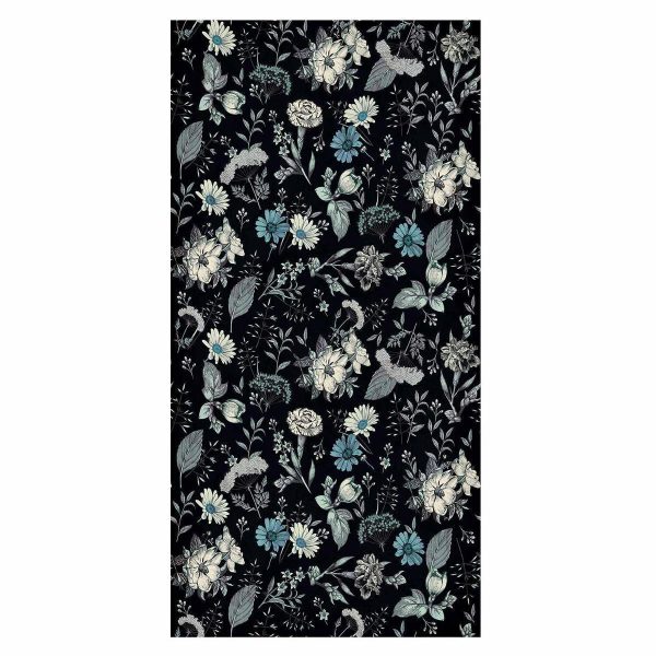 Tapisserie murale - Fragrant flowers and herbs - blue