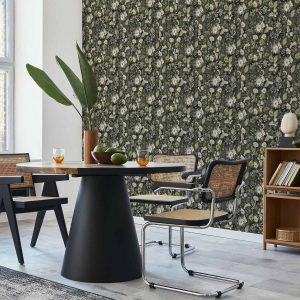 Tapisserie murale - Fragrant flowers and herbs - green