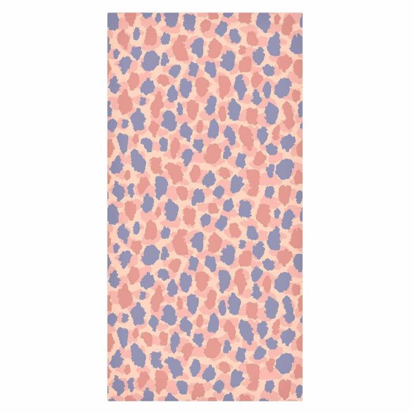 Tapisserie murale - Giraffe Pattern - colorful animal pattern in blue-pink spots