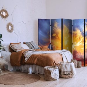 Paravent - Beautiful Sunset - Clouds in Warm Tones