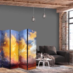 Paravent - Beautiful Sunset - Clouds in Warm Tones