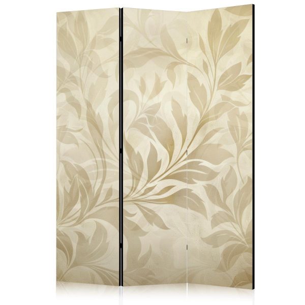 Paravent - Botanical Motif with Leaves and Vines in Sandy Colors