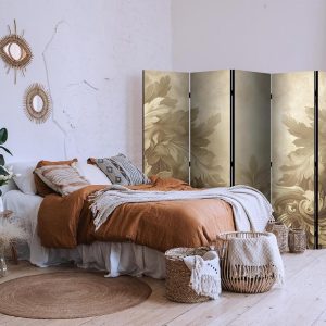 Paravent - Carved Baroque Ornaments - Rich Composition in Sepia Colors