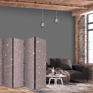 Paravent - Night Sky - Artistic Constellations and Stars in Pastel Shades