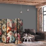 Paravent - Scent of Nature - Beautiful Garden Flowers in Pastel Colors