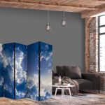 Paravent - Starry Clouds and Delicate Light Over a Corner of the Sky