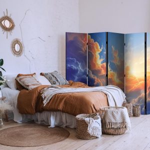 Paravent - Sunset Over a Cloudy Sea: A Marvelous Symphony of Colors