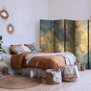 Paravent - The Last Breath of the Day: Clouds Illuminated by Evening Glow