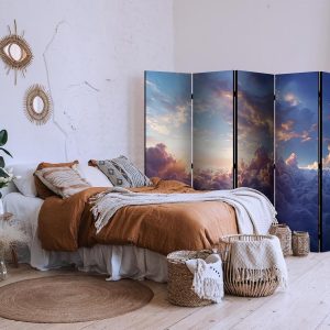 Paravent - The Sun in Hiding: The Golden Face of the Sky Above a Cloudy Sea