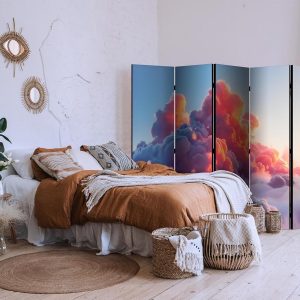 Paravent - Twilight Spectacle: Clouds in Shades of Pink and Purple