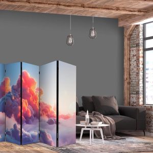 Paravent - Twilight Spectacle: Clouds in Shades of Pink and Purple