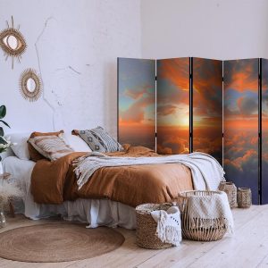 Paravent - When Dawn Tickles the Clouds: A Color Spectacle on the Morning Sky