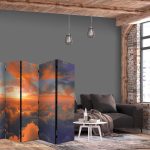 Paravent - When Dawn Tickles the Clouds: A Color Spectacle on the Morning Sky