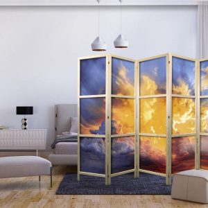 Paravent japonais - Beautiful Sunset - Clouds in Warm Shades
