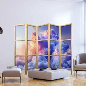 Paravent japonais - Clouds Like Painted: Artistic Brushes of Dawn Painting the Sky
