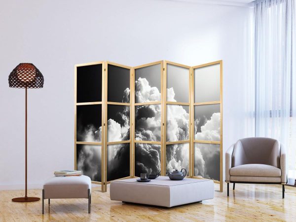 Paravent japonais - Clouds Like from Dreams: Let the Sun Illuminate Your Day – A Visual Feast