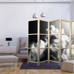 Paravent japonais - Clouds Like from Dreams: Let the Sun Illuminate Your Day – A Visual Feast