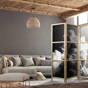 Paravent japonais - Clouds Like from Dreams: Let the Sun Illuminate Your Day – A Visual Feast