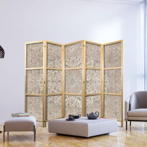 Paravent japonais - Desert Nights - Ornamented Persian Carpet in Muted Colors