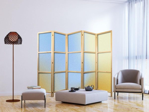 Paravent japonais - Energetic Gradient - Gradient Composition in Vibrant Colors