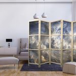 Paravent japonais - Golden Reflections on Clouds Foretelling Dusk