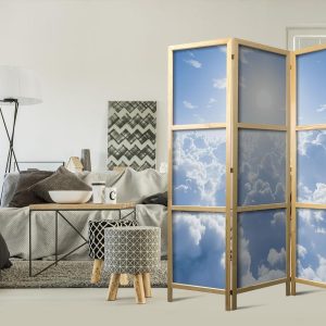 Paravent japonais - Heavenly Calm: Warm Rays of the Sun