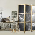 Paravent japonais - Hope in the Clouds: Inspirujące Promienie Słońca – przebudź emocje