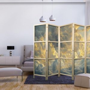 Paravent japonais - Last Breath of the Day: Clouds Illuminated by Evening Glow