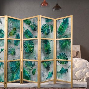 Paravent japonais - Leaves on the Concrete II