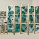 Paravent japonais - Leaves on the Concrete II