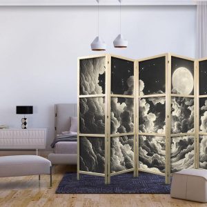 Paravent japonais - Moon and Stars Singing Among the Great Clouds