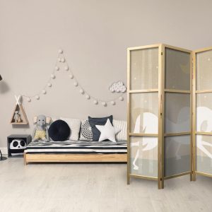 Paravent japonais - Moonlit Steeds - Horses galloping among trees on a starry night