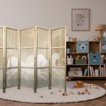 Paravent japonais - Moonlit Steeds - Horses galloping among trees on a starry night